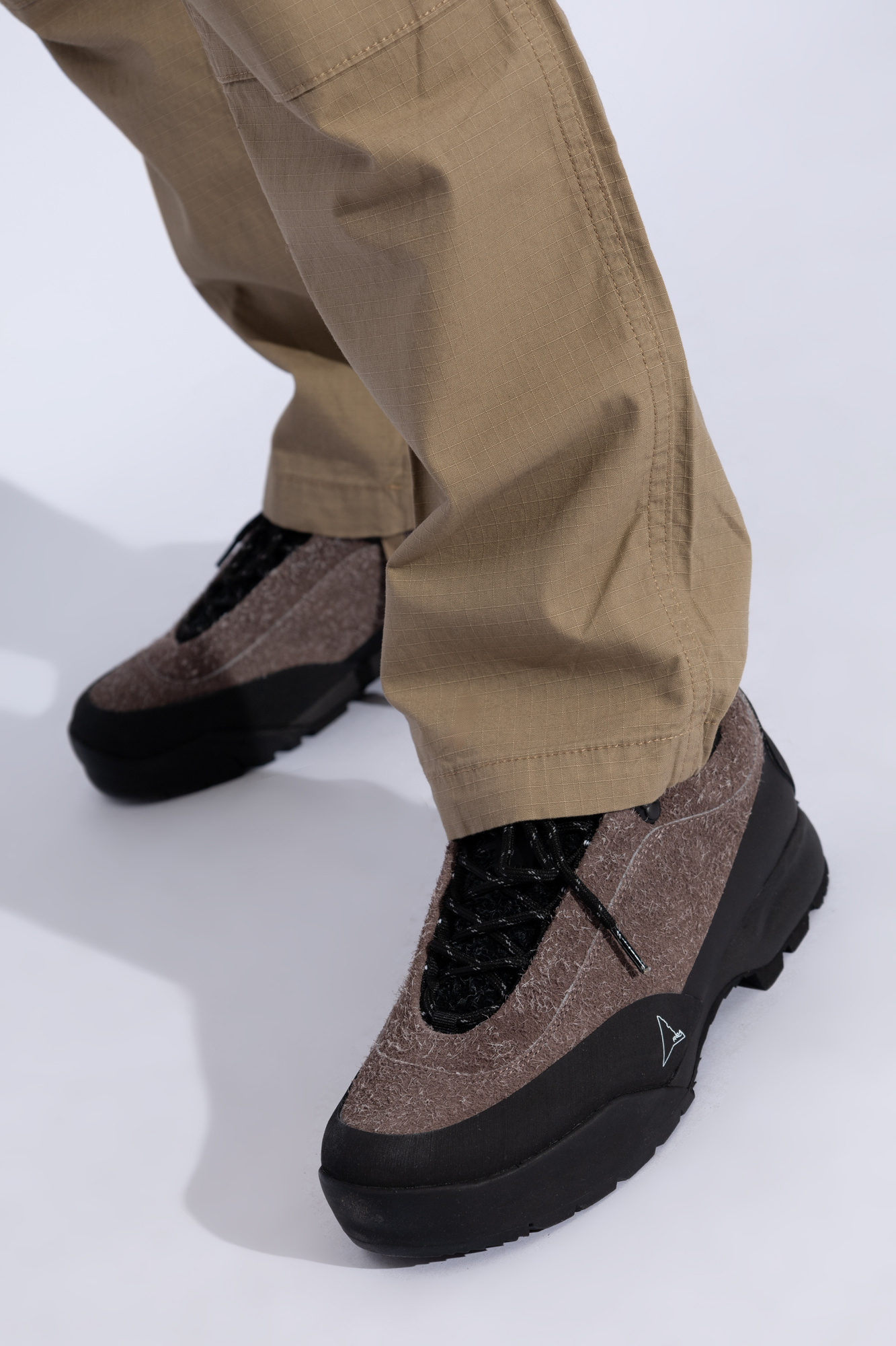 Albane platform-sole boots Schwarz - Brown 'Cingino' sports